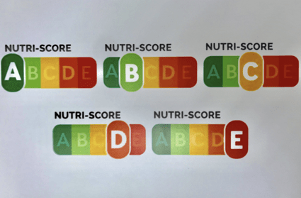 Modelo de etiquetado cinco colores Nutriscore